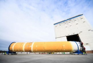 NASA Preps Core Stage of Massive Space Launch System Megarocket for Big Test