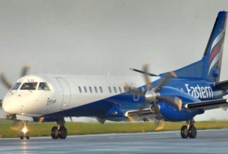 Eastern Airways connects Teesside Airport