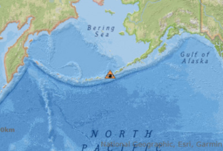 Alaska Volcano Observatory warning pilots of ash plume from volcano eruption