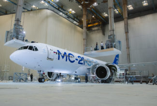 MC-21-300 prototype continues testing after painting