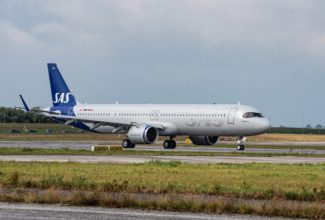 SAS takes delivery of its first A321LR using sustainable jet fuel