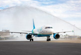 GlobalX takes delivery of its first Airbus A320 at Miami International Airport