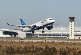 JetBlue receives its first Airbus A220 powered by Pratt & Whitney GTF engines