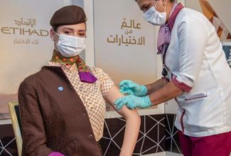 Etihad Airways Becomes World’s First Airline to Vaccinate All Crew Members