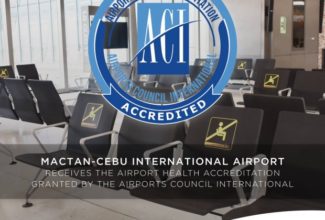 Mactan-Cebu International Airport (MCIA) receives Airports Council International - Airport Health Accreditation (ACI-AHA)