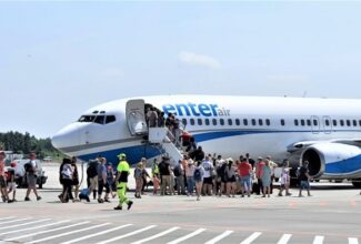 First charter flight from Lodz to Antalya