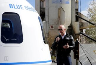 Jeff Bezos and brother to fly to space in Blue Origin flight