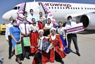 Krasnodar Airport received the first flight of Eurowings from Dusseldorf