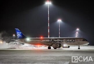 Brand new Russian aircraft MC-21 arrived to Yakutsk