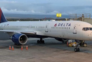 Delta Air Lines flight departing John Wayne Airport in California has an engine fire