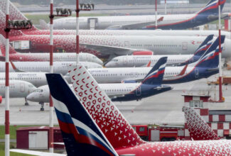 Britain froze the assets of three Russian airlines