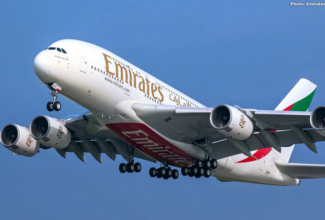 Gear and fuselage damage on a Emirates A388 at Dubai and Brisbane