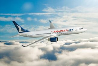 Anadolujet lands at Milan Bergamo Airport