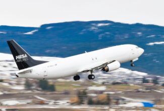 Mesa Airlines adds a 737-400SF converted freighter from KF Aerospace