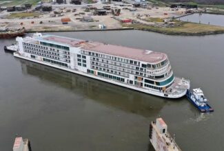 Viking’s First Mississippi River Boat Touches Water in Louisiana