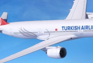 Turkish Airlines lands at King Shaka International Airport in Durban