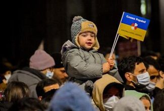 People of Georgia take to the streets in solidarity with Ukraine