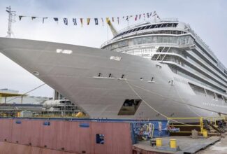 Viking Celebrates Float Out of Its Newest Ocean Ship, Viking Saturn