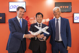 Japanese regional airline ORC signs for an ATR 42-600