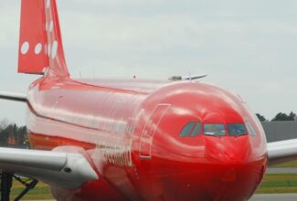 Air Greenland’s new A330neo rolls out of the paint shop