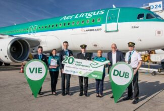 Aer Lingus celebrates its 20th anniversary on the Dublin-Vienna route