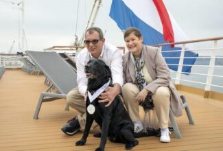 Service Dog Receives Holland's Platinum Medallion After Spending 700 Days at Sea