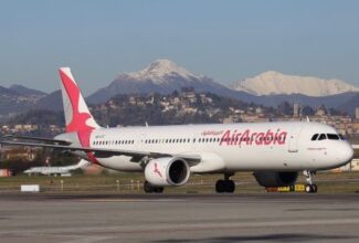 AirArabia's inaugural flight Milan BGY-Sharjah SHJ