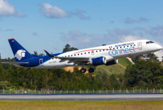 Aeromexico Embraer E190 aircraft hit by gunfire while preparing for takeoff