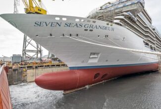 RSSC Celebrates Float Out of Newest Ship, Seven Seas Grandeur