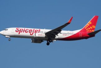 SpiceJet Boeing 737 struck by baggage trolley