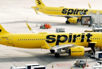 A video of a Spirit Airlines worker taping an airplane wing has gone viral on social media