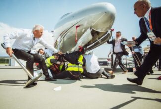 Protesters Chained to Private Jets at EBACE Force Closure of Geneva Airport