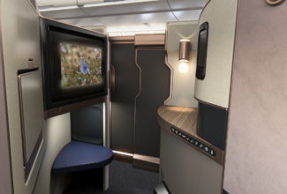 Collins Aerospace unveils premium lie-flat business class suite Aurora at AIX