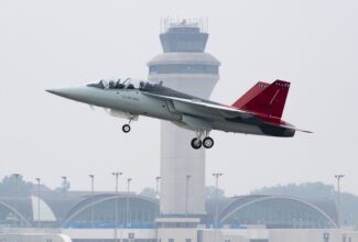 Boeing T-7A Red Hawk Debuts at Edwards AFB, Kicking Off Flight Tests for the U.S. Air Force