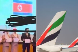 Emirates Accidentally Displays North Korean Flag During Cabin Crew Graduation Ceremony