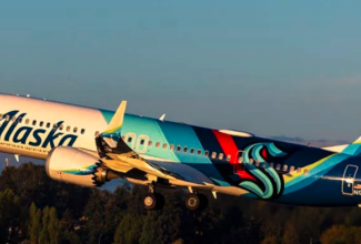 Alaska Airlines Unveils Seattle Kraken-Themed Livery to Celebrate NHL Team