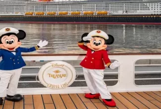 Disney Treasure Arrives at Port Canaveral Ahead of Maiden Voyage