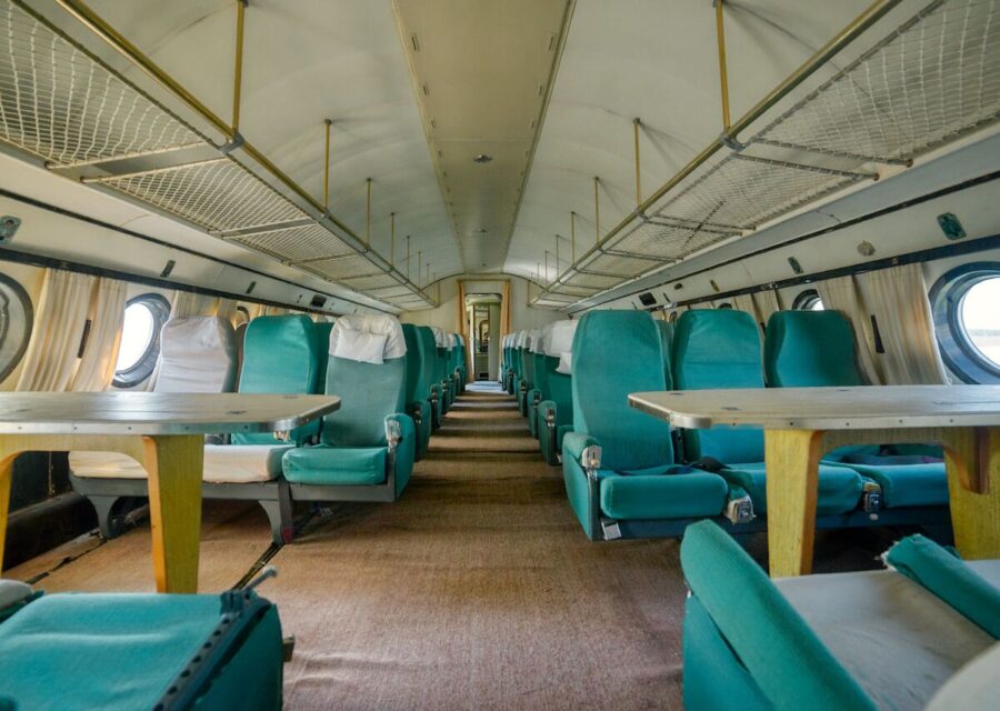 1960s aircraft cabin
