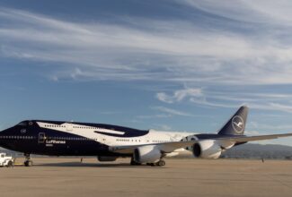 Lufthansa 747-8 Unveils 100th Anniversary Crane Livery