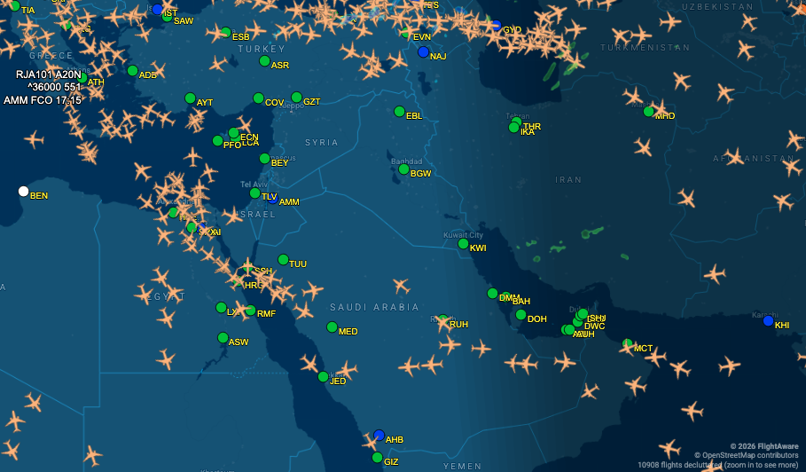 Live Tracker: Airport and Flight Delays – Middle East Air Travel Chaos as Iran Attacks